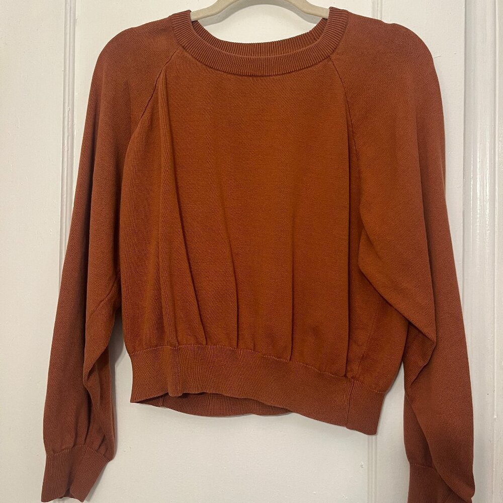 Christy Dawn The Sonny Sweater Rust Burnt Orange - Picture 4 of 6
